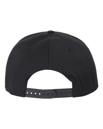 Atlantis Headwear Sustainable Flat Bill Cap JAMES #color_Black