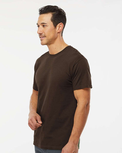 M&O Men's Gold Soft Touch T-Shirt 4800 #colormdl_Chocolate