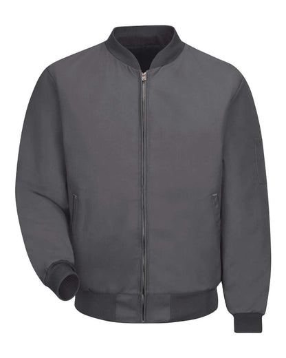 Red Kap Men's Tall Solid Team Jacket JT38T #color_Charcoal