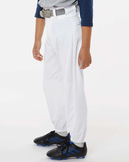 Alleson Athletic Youth Baseball Pants 605PY #colormdl_White