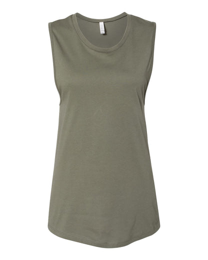 BELLA + CANVAS Women's Jersey Muscle Tank 6003 #color_Military Green