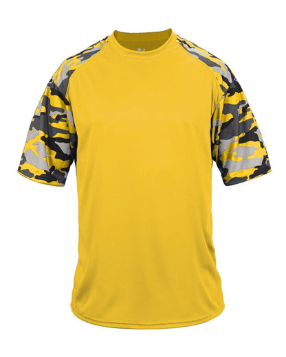 Badger Camo Sport T-Shirt 4141 #color_Gold/ Gold Camo