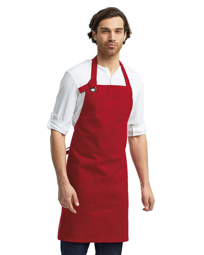 Artisan Collection by Reprime Calibre Heavy Cotton Canvas Bib Apron RP130 #colormdl_Red