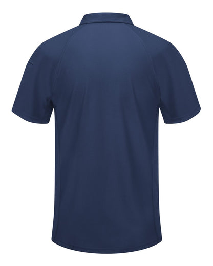 Red Kap Men's Performance Knit® Flex Series Active Polo SK92 #color_Navy