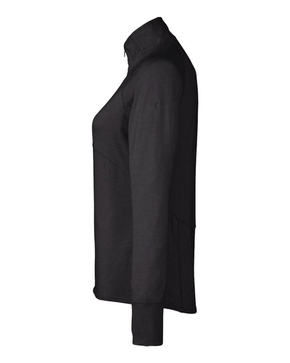 Puma Golf Women's Bandon Quarter-Zip Pullover PG400W #color_Puma Black