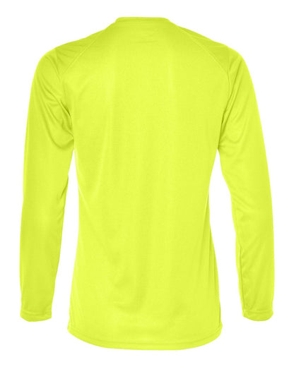 Badger Women's B-Core Long Sleeve T-Shirt 4164 #color_Safety Yellow