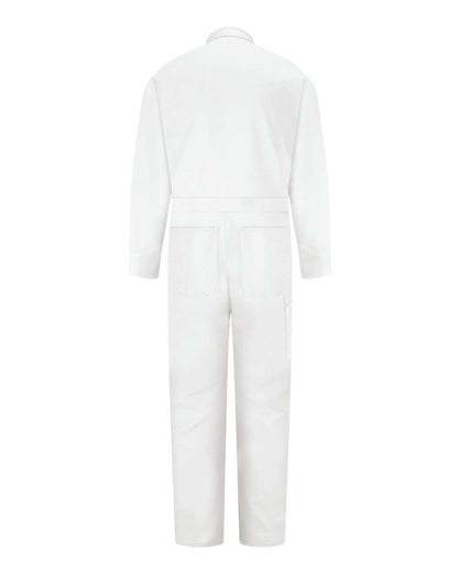 Red Kap Men's Tall Snap-Front Cotton Coverall CC14T #color_White