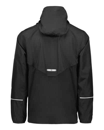 Holloway Men's Packable Hooded Jacket 229582 #color_Black