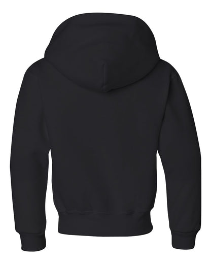 JERZEES Youth NuBlend® Hooded Sweatshirt 996YR #color_Black