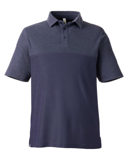 CORE365 Men's Fusion ChromaSoft™ Colorblock Polo CE112C #color_Classic Navy/ Classic Navy Heather