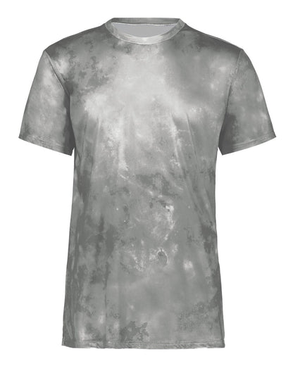 Holloway Youth Cotton-Touch Cloud T-Shirt 222696 #color_Silver Cloud Print