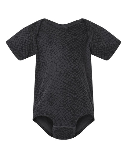 Rabbit Skins Infant Fine Jersey Bodysuit 4424 #color_Black Reptile