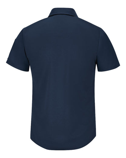 Red Kap Men's Short Sleeve Pro Airflow Work Shirt SP4A #color_Navy