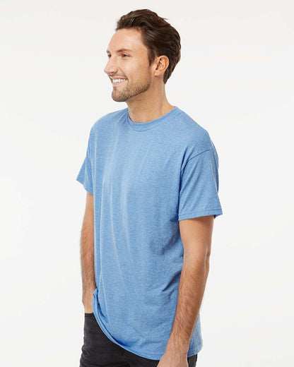 M&O Men's Gold Soft Touch T-Shirt 4800 #colormdl_Light Blue Heather