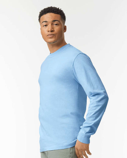 Comfort Colors Unisex Garment-Dyed Heavyweight Long Sleeve T-Shirt 6014 #colormdl_Hydrangea