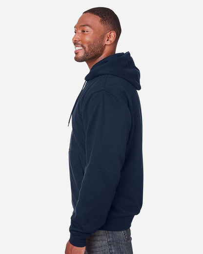 Berne Apparel Men's Tall Heritage Thermal-Lined Full-Zip Hooded Sweatshirt SZ101T #colormdl_Navy