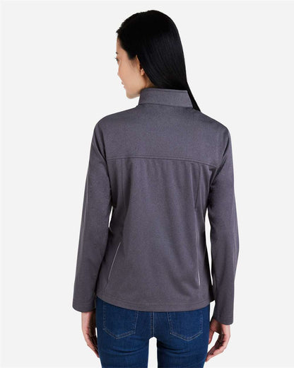 CORE365 Women's Techno Lite Three-Layer Knit Tech-Shell CE708W #colormdl_Carbon Heather