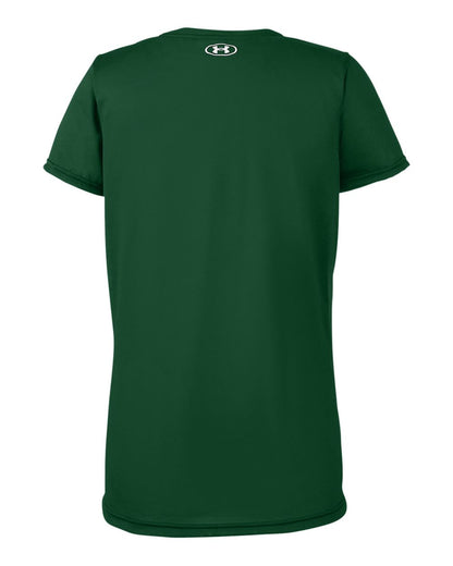 Under Armour Women's Team Tech™ T-Shirt 1376847 #color_Forest Green/ White