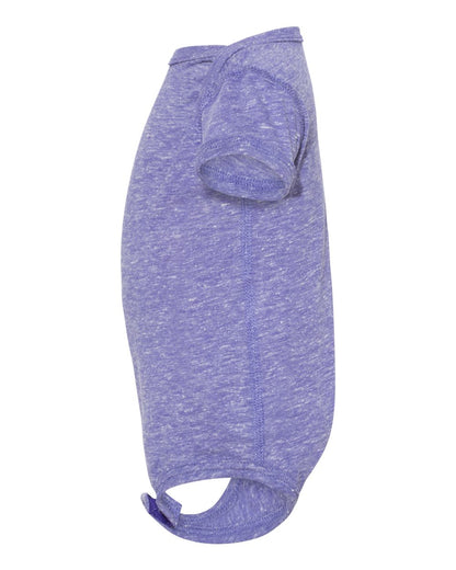 Rabbit Skins Infant Harborside Mélange Bodysuit 4491 #color_Purple Melange