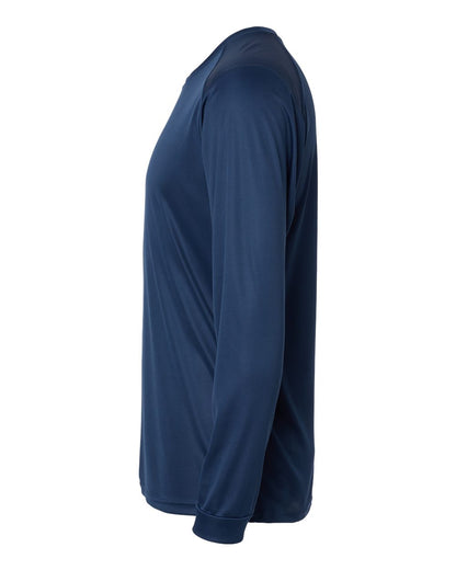 Paragon Unisex Long Islander Performance Long Sleeve T-Shirt 210 #color_Navy