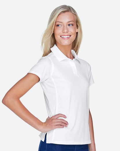 Harriton Women's Polyester Jersey Polo M315W #colormdl_White