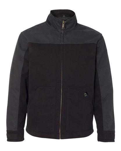 DRI DUCK Horizon Two-Tone Boulder Cloth™ Canvas Jacket Tall Size 5089T #color_Black/ Charcoal