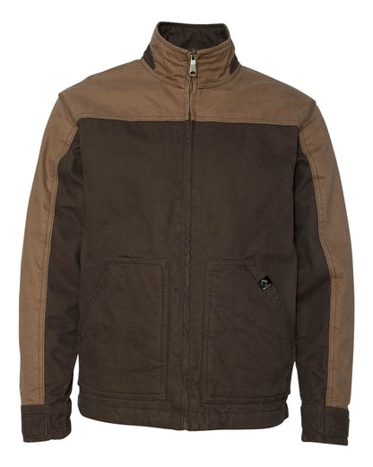 DRI DUCK Horizon Boulder Cloth™ Canvas Jacket 5089 #color_Tobacco/ Field Khaki