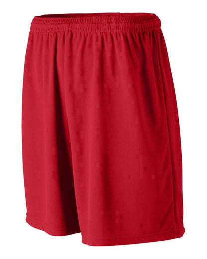 Augusta Sportswear Wicking Mesh Athletic Shorts 805 #color_Red