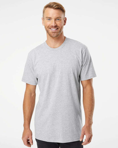American Apparel Unisex Fine Jersey Tee 2001 #colormdl_Heather Grey