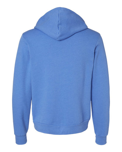 BELLA + CANVAS Sponge Fleece Full-Zip Hoodie 3739 #color_Heather Columbia Blue