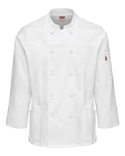 Chef Designs Women's Deluxe Airflow Chef Coat 053W #color_White