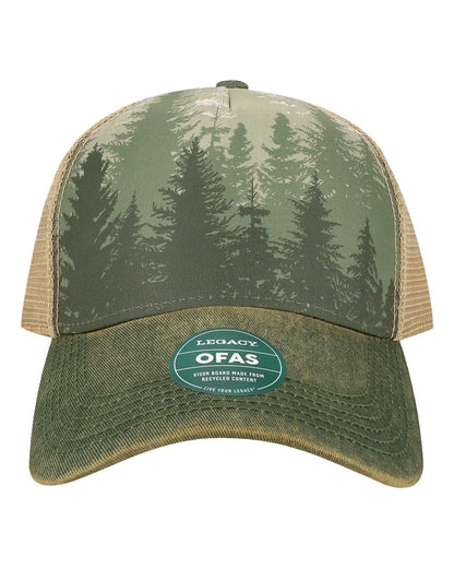 LEGACY Old Favorite Five-Panel Trucker Cap OFAFP #color_Deep Forest
