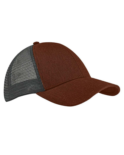 econscious Hemp Blend Trucker Cap EC7093 #color_Sienna/ Black