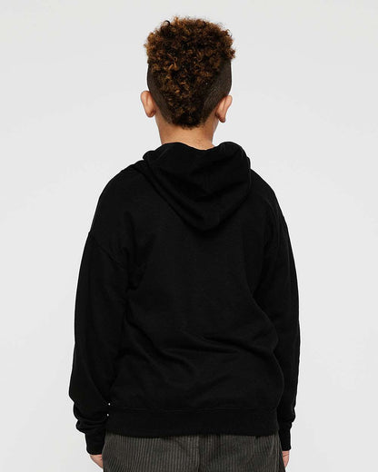 LAT Youth Fleece Hoodie Sweatshirt 2296 #colormdl_Black