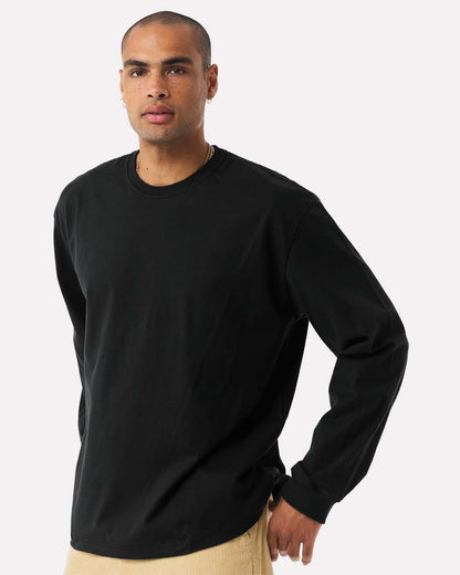 BELLA + CANVAS Unisex 7.5 oz Heavyweight Long Sleeve Tee 4651 #colormdl_Black