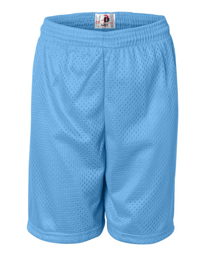 Badger Youth Pro Mesh 6" Shorts 2207 #color_Columbia Blue 