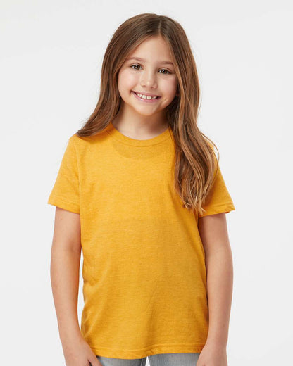 Tultex Youth Fine Jersey T-Shirt 235 #colormdl_Heather Mellow Yellow