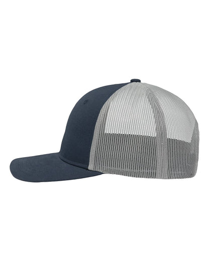 Sportsman Modern Six-Panel Trucker Fit Cap SP1650 #color_Navy/ Grey