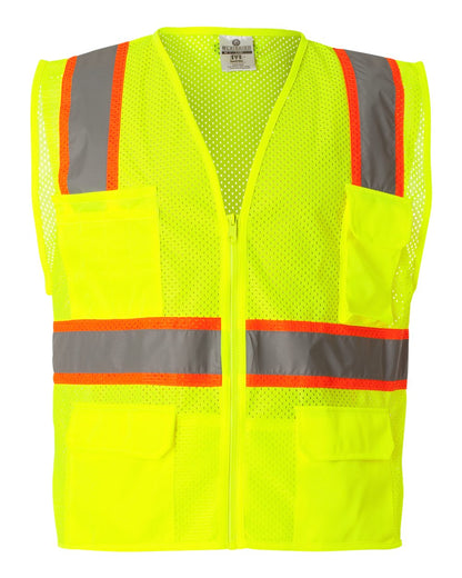 Kishigo Unisex Ultra-Cool™ Multi-Pocket Vest 1195-1196 #color_Lime