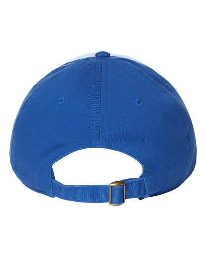 CAP AMERICA Relaxed Golf Dad Hat i1002 #color_White/ Royal