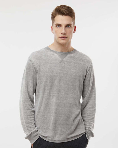 J. America Men's Vintage Zen Thermal Long Sleeve T-Shirt 8241 #colormdl_Cement
