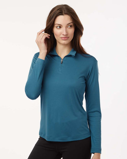 AllPro Women's Pro-Lock Performance Quarter-Zip Pullover 41870L #colormdl_Pacific Blue