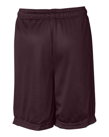 Badger Youth Mini Mesh 6'' Inseam Shorts 2237 #color_Maroon