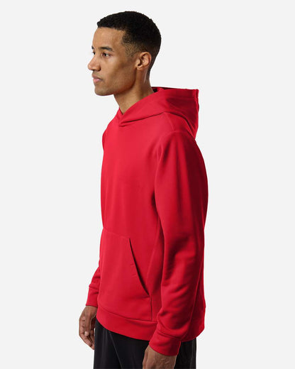Team 365 Unisex Squad Hooded Tech Fleece Pullover TT400 #colormdl_Sport Red