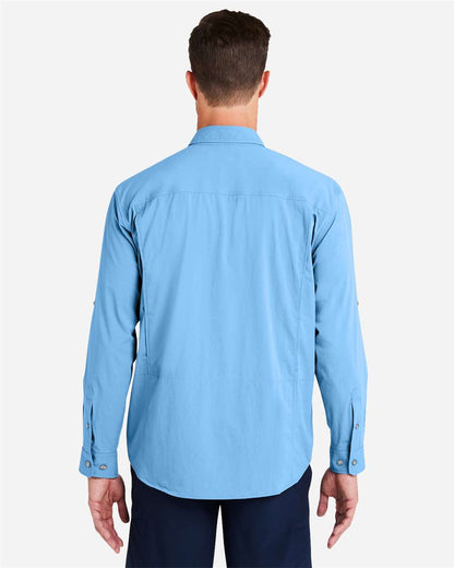 HUK Men's Creekbed Pocket Fishing Shirt H150184 #colormdl_Marolina Blue