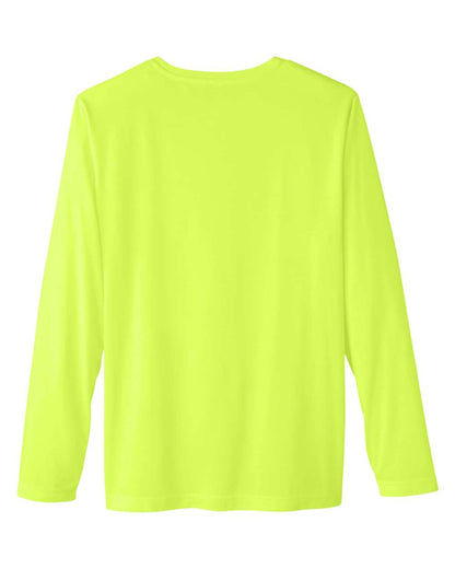 CORE365 Unisex Fusion ChromaSoft™ Performance Long Sleeve T-Shirt CE111L #color_Safety Yellow