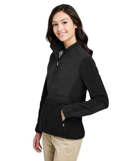 CORE365 Women's Journey Summit Hybrid Full-Zip CE890W #colormdl_Black/ Black