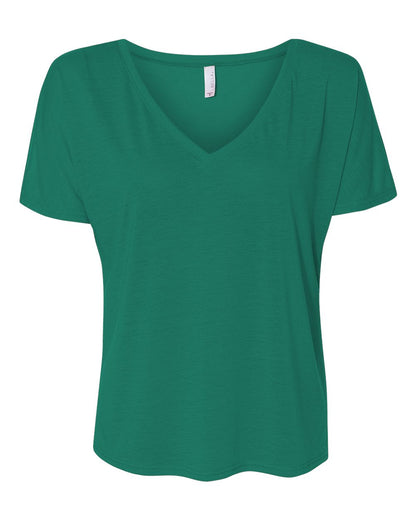 BELLA + CANVAS Women’s Slouchy V-Neck Tee 8815 #color_Kelly