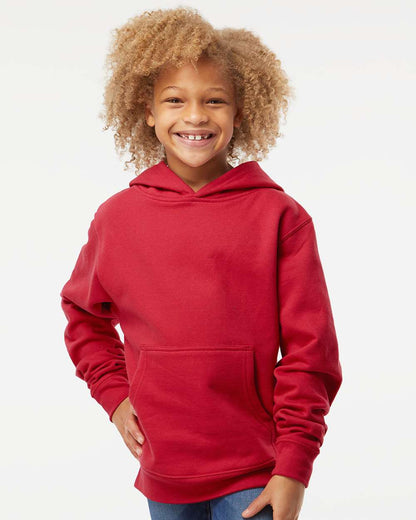 Independent Trading Co. Youth Midweight Hooded Sweatshirt SS4001Y #colormdl_Red