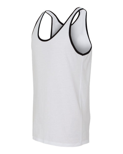 BELLA + CANVAS Jersey Tank 3480 #color_White/ Black